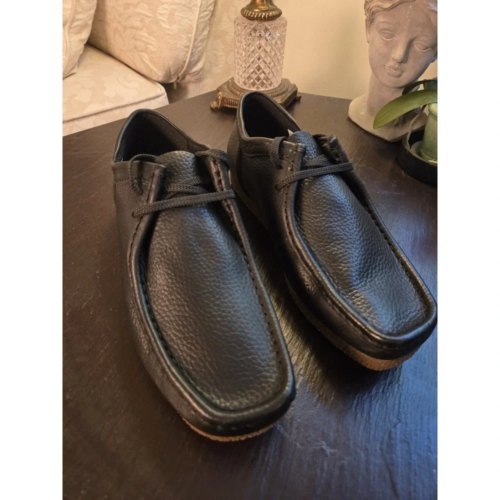 Clarks Men's Shacre II Run Beeswax Black Leather Shoes Sz 10 NEW! $120